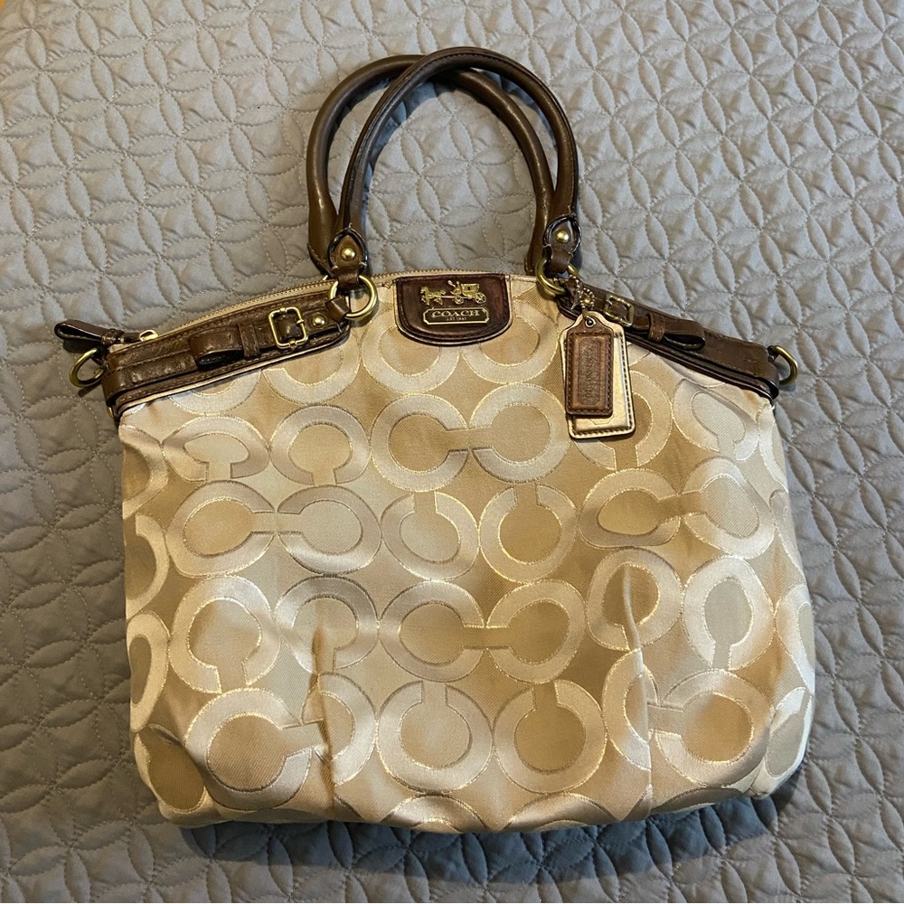 Coach Madison Optical Art Satchel Large